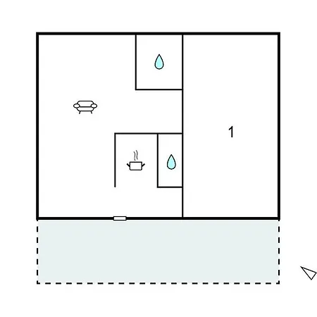 1 Bedroom Beautiful In Feriehus *